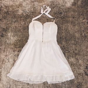 Guess white halter dress